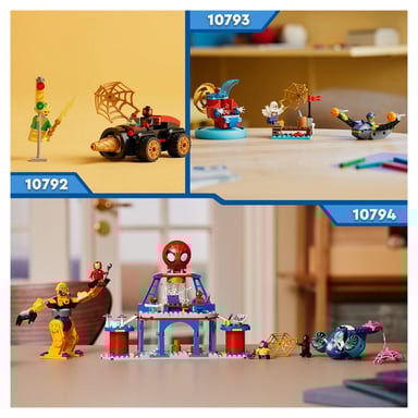 LEGO® 10794 - Quartier generale dei lanciatori di ragnatele della squadra Spidey per bambini