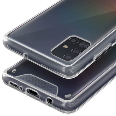 Funda Galaxy A51 Protección Bi-materia Bumper Colección Cristal Transparente