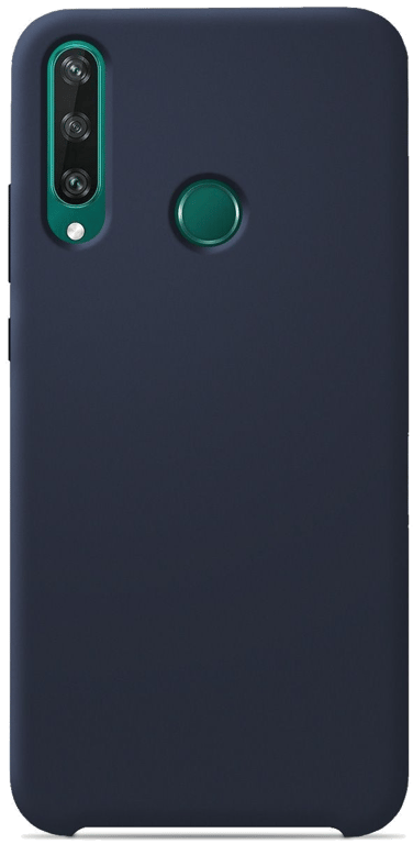 Coque silicone unie compatible Soft Touch Bleu nuit Huawei Y6P