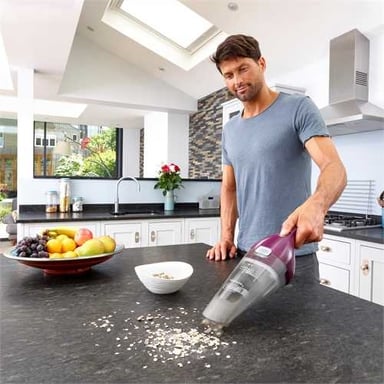 Black & Decker NVC115W Aspirapolvere senza sacco Grigio, Viola