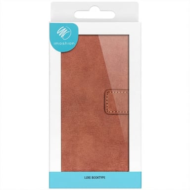 imoshion Étui de télephone portefeuille de luxe pour Samsung Galaxy A41 - Marron