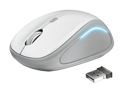 Trust Yvi FX Mouse da ufficio ambidestro RF senza fili ottico 1600 DPI