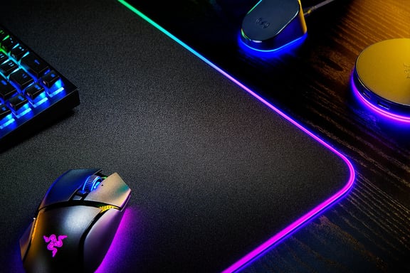 Tappetino per mouse da gioco Razer Strider Chroma nero