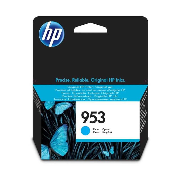 Cartouche d'encre HP 953 Cyan Authentique F6U12AE 9 ml 1 cartouche Bleu cyan - Neuf