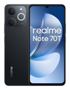 realme Note 70T 17,1 cm (6.74'') SIM doble Android 15 4G USB Tipo C 4 GB 128 GB 6000 mAh Negro