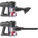 H.Koenig UP600 Aspirateur balai Batterie Sec Cyclonique Sans sac 0,8 L Noir, Rouge 2,2 Ah