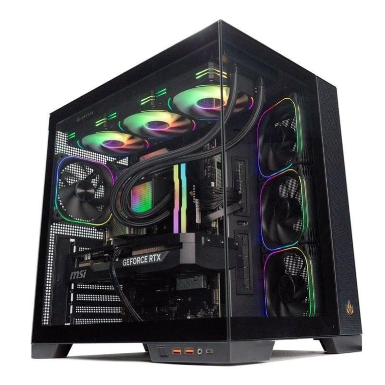 PC de bureau PcCom Ultimate AMD Ryzen 7 7800X3D 2TB SSD RTX 5080 Windows 11 Pro - vue 4