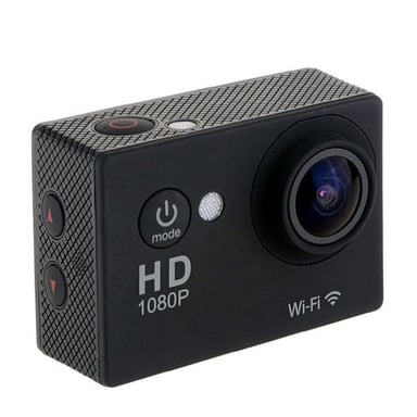 Caméra Sportive Étanche 30M 170° HD 1080P Wifi Time Lapse Multi Sport Noir 4 Go YONIS