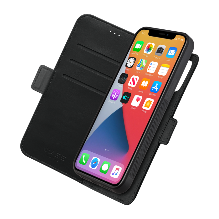 Etui & Coque robuste magnétique 2-en-1 pour iPhone Apple 12 Pro Max, Noir Onyx