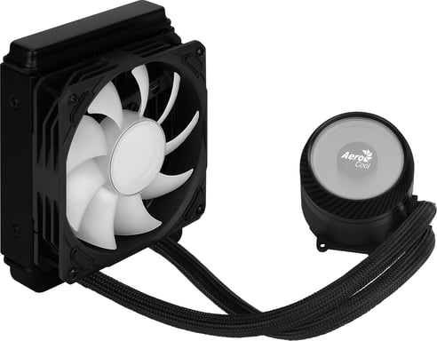 Aerocool MIRAGEL120 Refrigeración Líquida CPU Ventilador 12cm ARGB TDP 200W Negro