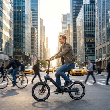 Bici elettrica pieghevole MAXTRON Smart30 con batteria rimovibile da 36 V 9,6 Ah e sensore di coppia