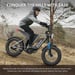 Bicicleta ciclomotor eléctrica GUNAI-Y 1000 W 48 V 18 Ah 7 velocidades Suspensión total