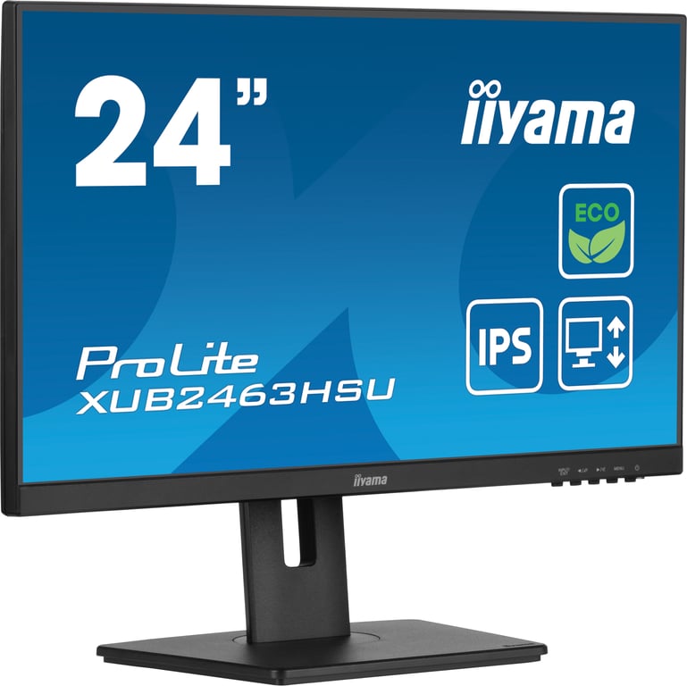 iiyama ProLite XUB2463HSU-B1 écran plat de PC 61 cm (24 ) 1920 x 1080 pixels Full HD LED Noir - Neuf