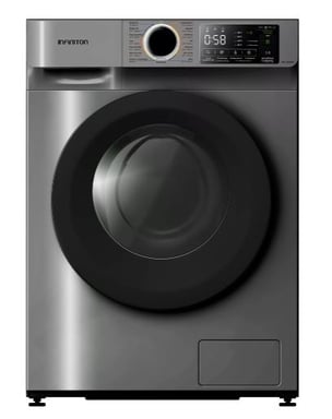 Lavadora Carga Frontal Infiniton WM-N94ADK, 9 kg, 1400 rpm, 15 Programas, Dark Inox