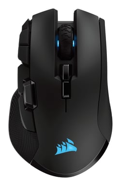 Corsair IRONCLAW RGB RF Ratón inalámbrico para diestros + Bluetooth + USB Tipo-A Óptico 18000 DPI