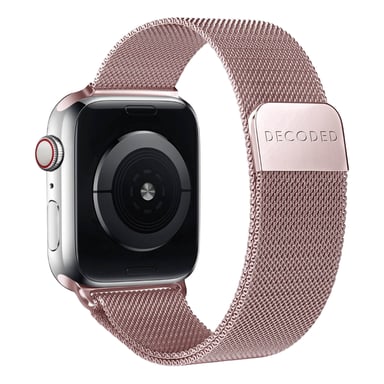 Decoded Brazalete para Apple Watch 44 / 45 / 46 / 49mm en malla Milan Traction Rosa