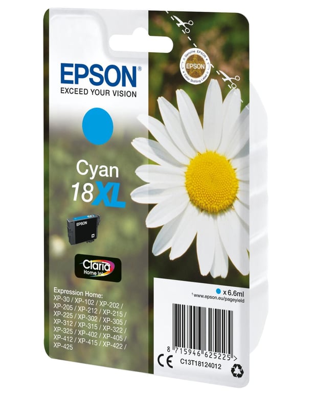 Epson C13T18124022 encre cyan - vue 2