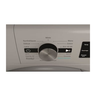 Lavadora de tambor WHIRLPOOL FFBP10489SBSVFR - 10 kg - Inducción - L60cm - 1400 rpm - Plata