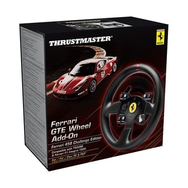 Thrustmaster Ferrari 458 Challenge Volante Add-On Negro USB 2.0 Volante PC, Playstation 3