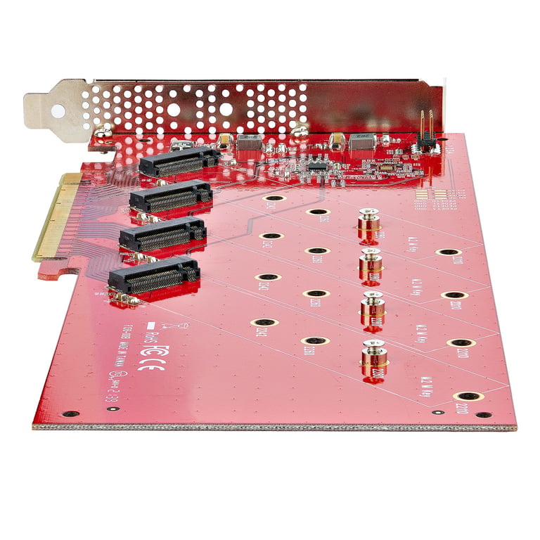 StarTech.com QUAD M2 PCIE CARD B carte et adaptateur d'interfaces Interne .2 Neuf - vue 2