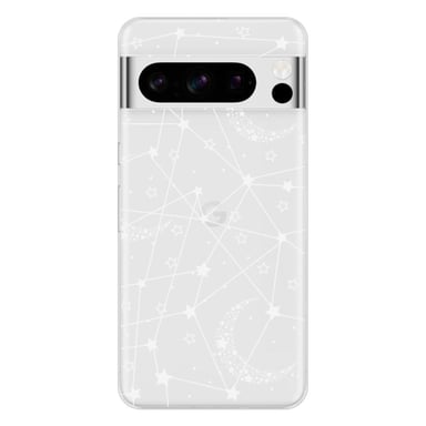 Funda de silicona - Compatible con Google Pixel 8 Pro - diseño lignes etoilees