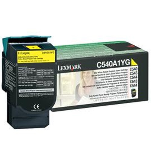 Lexmark Jaune original cartouche de toner LCCP LRP pour Lexmark C540 C543 C544 C546 X543 X544 X546 X548 - vue 2