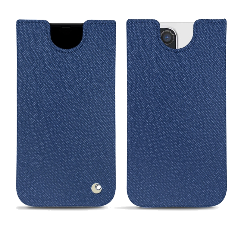 Pochette cuir Apple iPhone 12 Pro Max - PochetteBleu