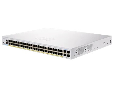 Cisco Business 250 Series CBS250 48P 4G Commutateur C3 intelligent 48 x 101001000 PoE+ + 4 x Gigabit SFP Montable sur rack PoE+ - vue 2