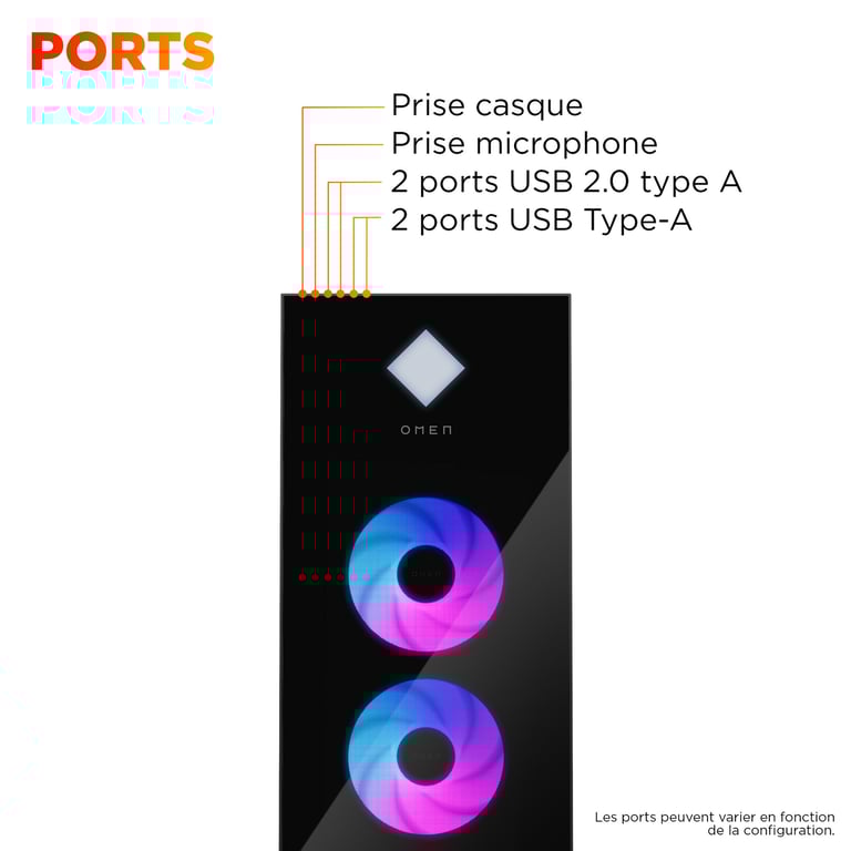 PC Gamer OMEN GT22 3029nf - vue 4
