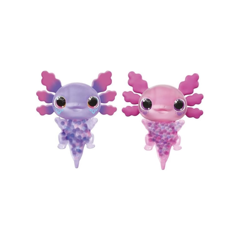 Animagic - GOLIATH - Pack double Axolotl - Aquarium a bulles - Rose / Violet - Des 4 ans - Neuf
