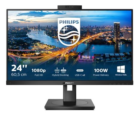 Philips B Line 243B1JH/00 écran plat de PC 60,5 cm (23.8'') 1920 x 1080 pixels Full HD LCD Noir
