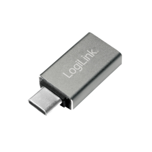 Logilink Adaptateur de type C USB - USB (F) pour USB-C (M) - Boitier de connecteur en aluminium