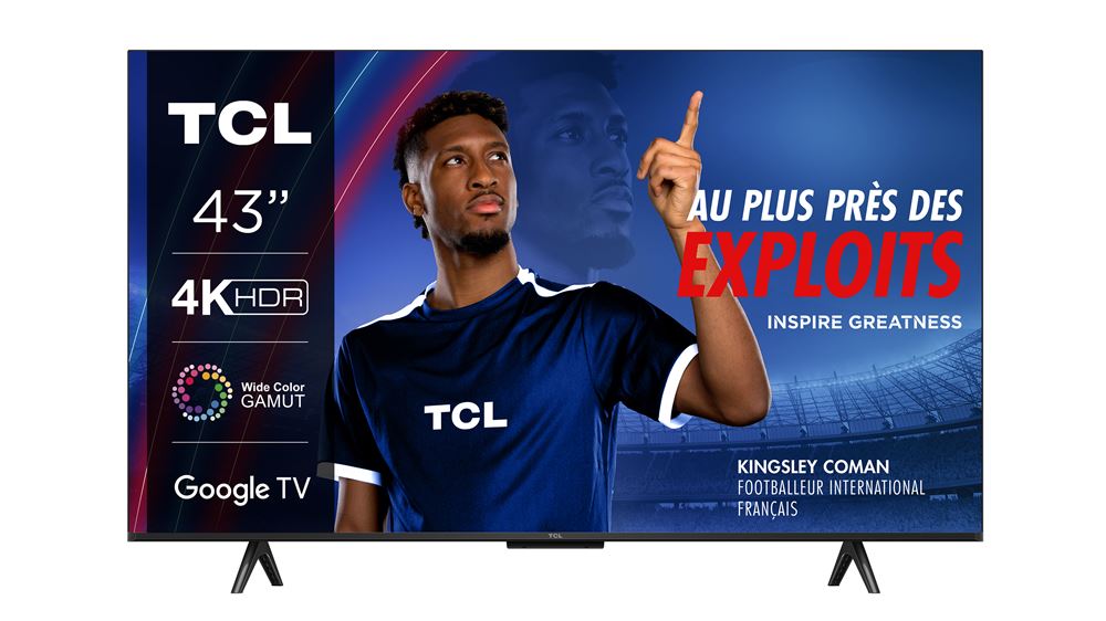 TV LED Tcl 43P755 108 cm 4K UHD 2024 Aluminium brossé