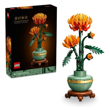 LEGO® Icons Construction Set: Crisantemo 10368 - Elegante decoración floral