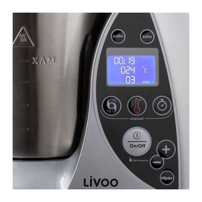 Livoo DOP142G Robot cuiseur 3 litres 1.5 kWatt métal - vue 4