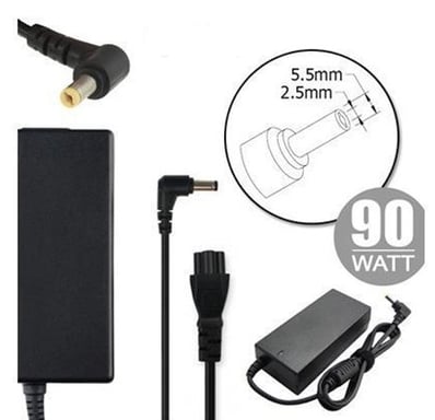 Nilox NLX90W-TA14 adattatore di corrente e inverter Indoor 90 W Nero