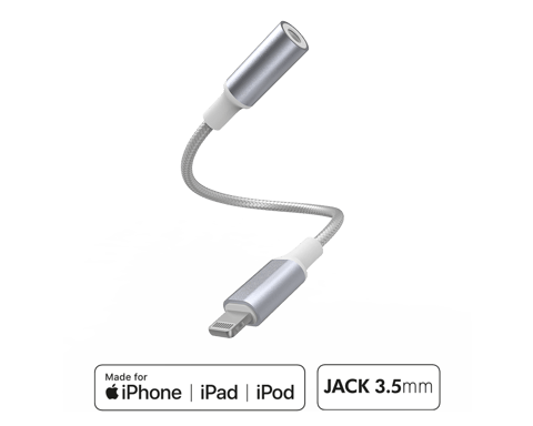 Adattatore da Lightning a jack rinforzato da 3,5 mm