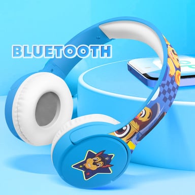 Casque Bluetooth Enfant Motif Chase Pat Patrouille Autonomie 20H Bleu