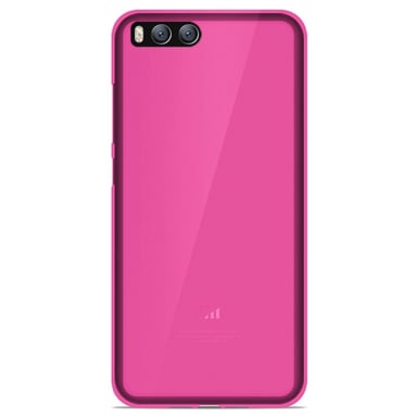 Coque silicone unie compatible Givré Rose Xiaomi Mi 6