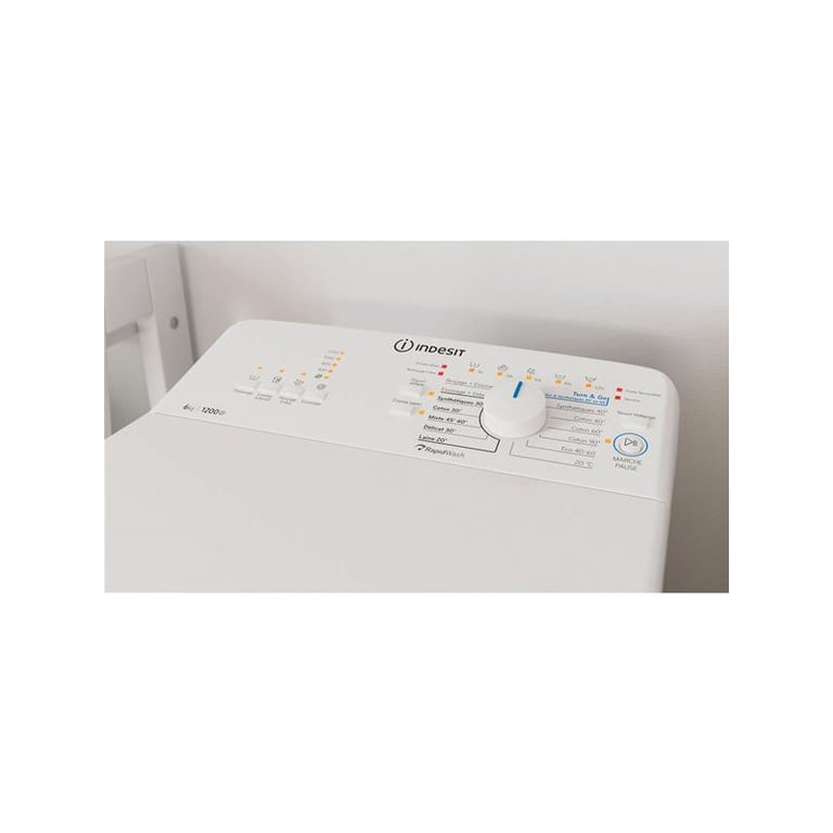 INDESIT Lave linge top 6 kg 1200 trmn BTWL6240FRN - vue 5