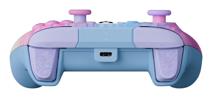 Turtle Beach Rematch Advanced Cotton Candy Manette de jeu filaire - Licence Xbox Series XS, Xbox One et PC avec Phosphorescent, Boutons Programmables, Gâchettes, commandes audio et câble de 2.5 m