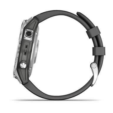 Reloj GPS conectado - GARMIN - F?nix 7 - Plata con correa gris