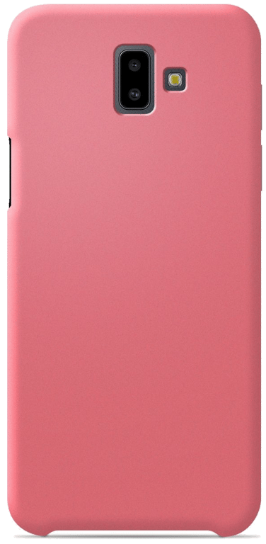 Coque silicone unie compatible Soft Touch Saumon Samsung Galaxy J6 Plus 2018