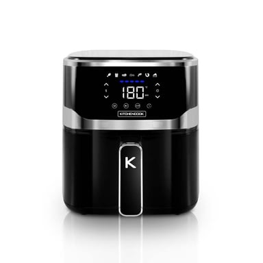 Kitchen Cook AIRMED55 friteuse Unique 5,5 L Autonome 1400 W Friteuse d'air chaud Noir