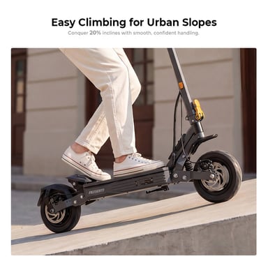 Patinete Eléctrico Ausom K30 VMP, Motor 1100W y Batería 648Wh, Autonomía 70km, Suspensión ShocFree, Bloqueo Inteligente NFC, Patinete Plegable para Adultos
