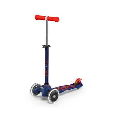 Trottinette Mini Micro Deluxe LED Bleu Marine pour Enfants