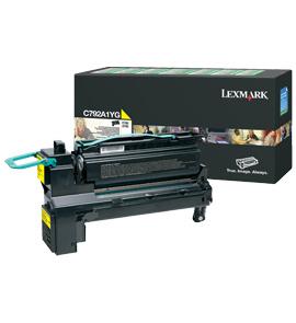 Lexmark Jaune C792A1YG - vue 2