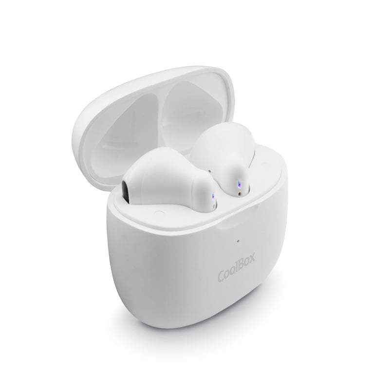 CoolBox AURICULARES BLUETOOTH CON MICROFONO TWS-01 BLANCO Auriculares True  Wireless Stereo (TWS) Call/Music Blanco - CoolBox
