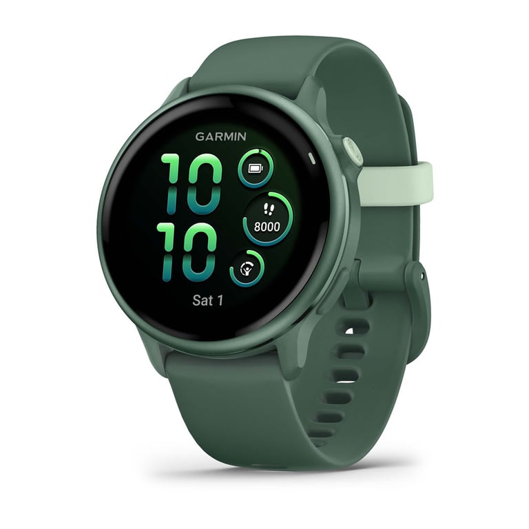 Vívoactive 6 AMOLED 42 mm 390 x 390 pixels Écran tactile Vert Wifi GPS (satellite) - Neuf