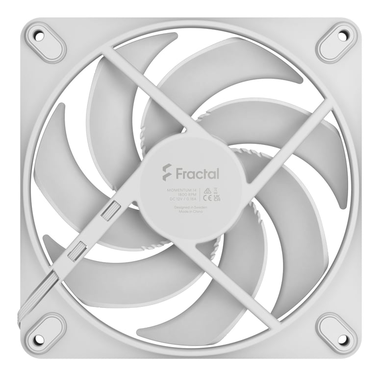 Ventilateur PC FRACTAL DESIGN Momentum 14 FDB Contrôle PWM Pales balayées qui réduit le bruit - vue 4